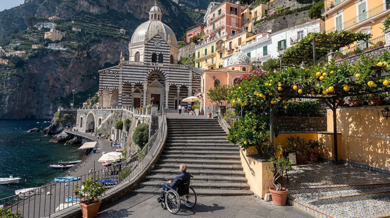 Accessibilité en fauteuil roulant sur la Côte Amalfitaine : à quoi s'attendre vraiment
